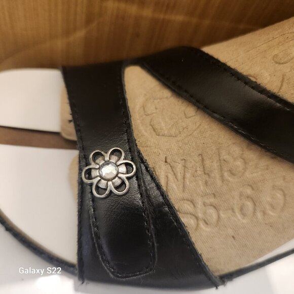 Romika "Schwarz" Black Leather Sandals. NIB. Size: EU 36/US 5-5.5 - Picture 4 of 12